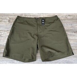 Thousand Miles Shorts Mens XXL Green Stretch Lightweight All Day Travel Golf NEW